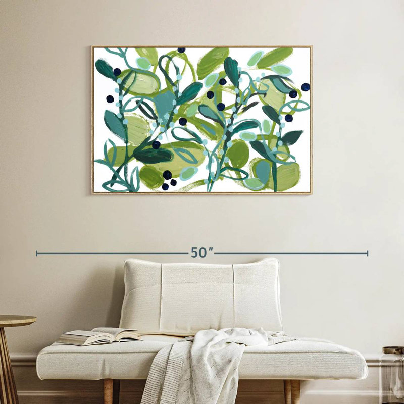 Annamieka, Cadre flottant en bois naturel, 40 po x 27 po