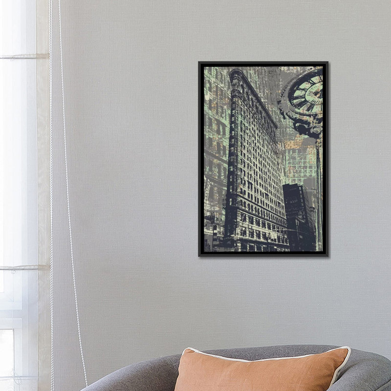 175 Fifth Avenue, impression sur toile tendue, H 26 po x l 18 po x P 1,5 po, Toile avec cadre noir, Pas de tapis