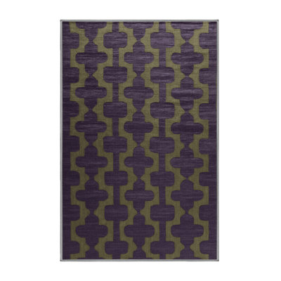 Tapis mauve lavable à la machine