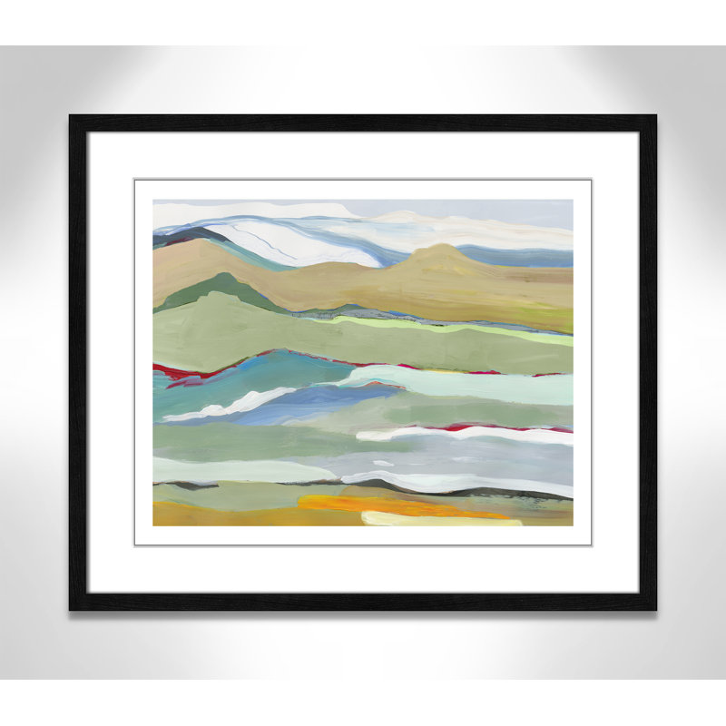 Goodbye Summer On The Hills by PI Studio, 21.5" H x 25.5" W x 0.75" D, Black Wood Framed