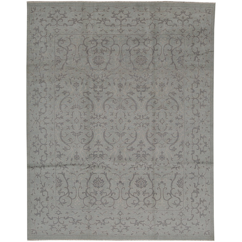Floral Area Rug in Gray