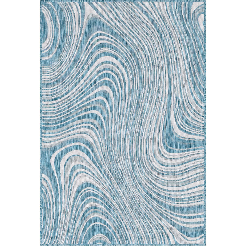 Tapis d'extérieur couleur iris ciel, Rectangle 4 pi x 6 pi