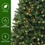 Arbre de Noël artificiel 7,5 pi avec 450 lumières DEL blanc chaud et 1450 pointes articulées-1930731877