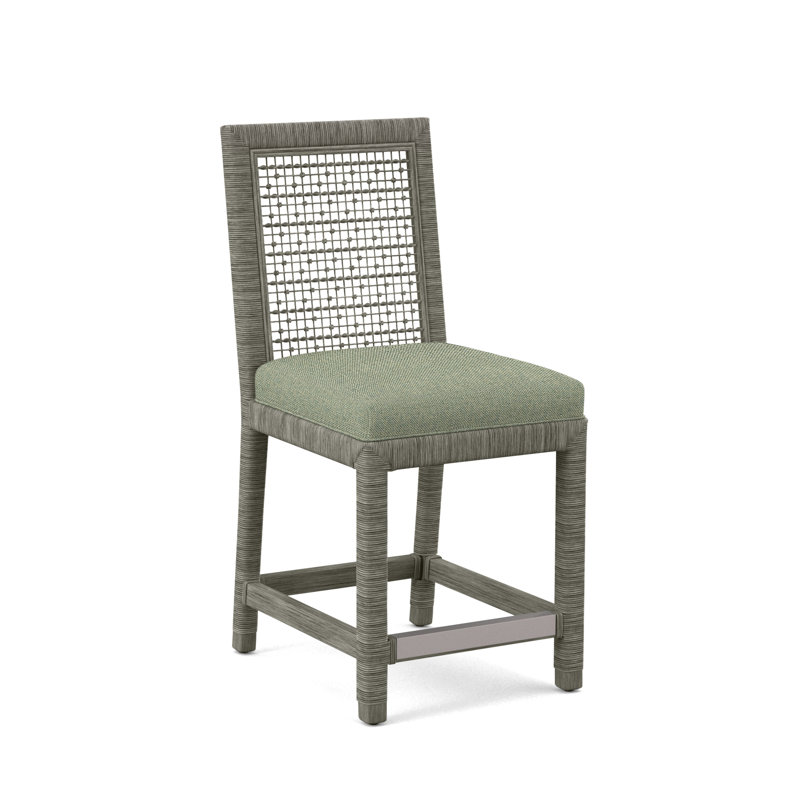 Pine Isle 24" Counter Stool, Moss Chenille; 0344-43, Greystone