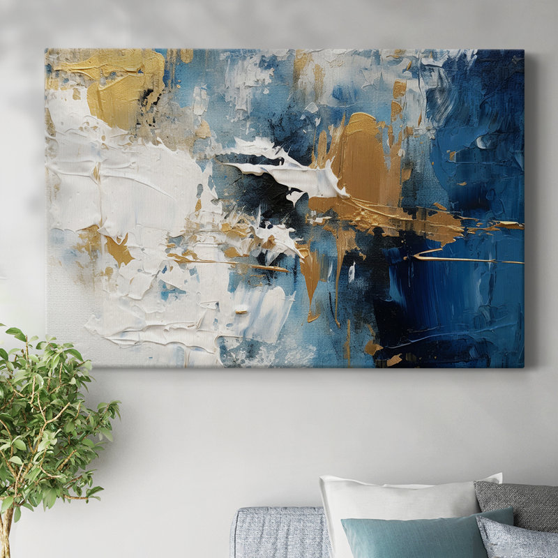 Série de paysages abstraits Cxxl, H 18 po x l 27 po