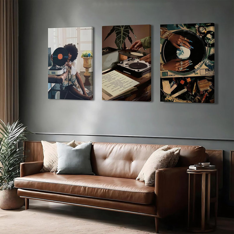 3 Piece Wrapped Canvas Print, 60cm H x 40cm W