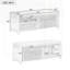 43" Distressed Shutter Storage Bench, Entryway Storage with Storage-1992143304