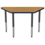 Table d'activité trapézoïdale à hauteur réglable avec pieds trapus-774649214-774649181-774649210