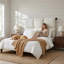 Tête de lit tapissier moderne Modern, grand, lin crème-1136044848-1136044850