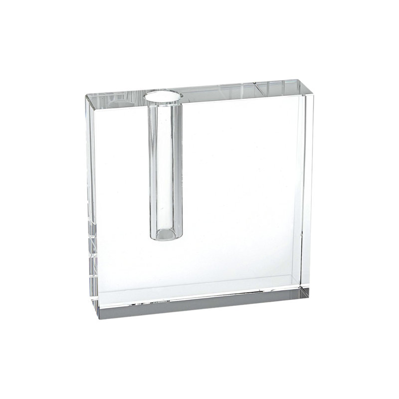 Vase en cristal Siraj, H 5 po x l 5 po x P 1 po