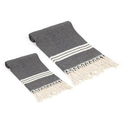 Ensemble de serviettes en coton turc 2 pièces Rae