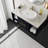 38" Wall-Mounted Vanity with Ceramic Sink - Space-Saving Floating Design?-445142320