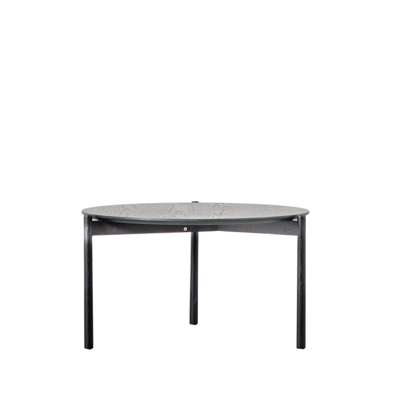 Burley Three Leg Coffee Table, Black