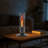 Tabletop Alcohol Fireplace, Modern Indoor & Outdoor Mini Fire Pit With Glass Tube And Stainless Steel Base