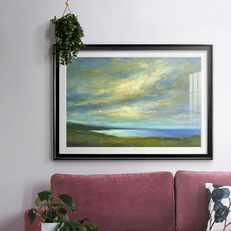 Coastal Views I, reproduction encadrée sur papier, Noir, H 27 po x l 39 po x P 1,5 po