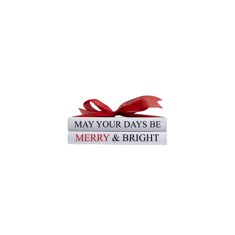 Merry & Bright Holiday Book Set, S/2