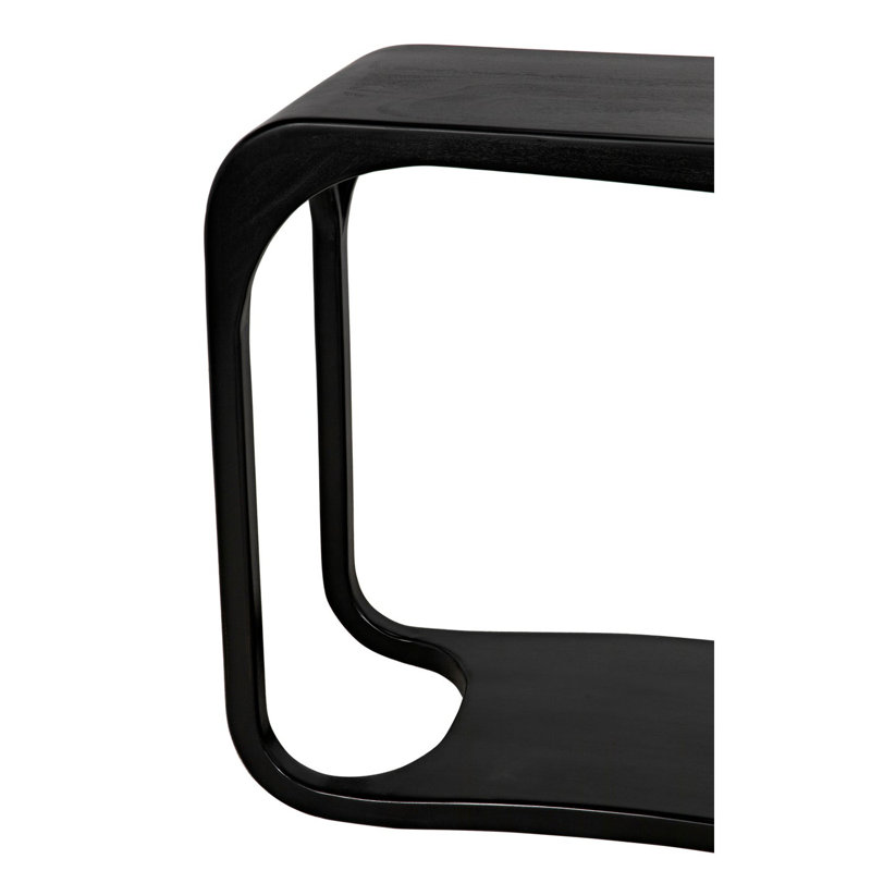 Milena Hand-Rubbed Black Mahogany 52'' Console Table
