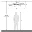 Ventilateur de plafond à DEL à intensité variable de 72 po avec 3 lumières DEL CCT, moteur CC réversible à 6 vitesses, minuterie, télécommande et contrôle des applications VacZon-231138382