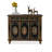 Black Solid + Manufactured Wood Shoe Storage Bench