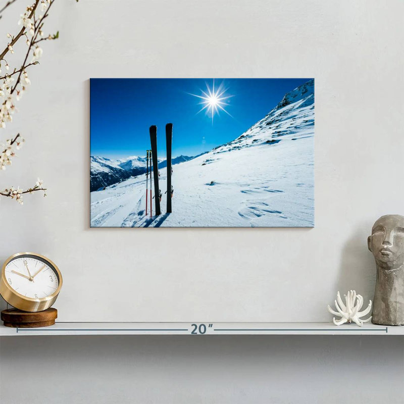 Sireci Sunlit Ski Slope, 8" H x 12" W
