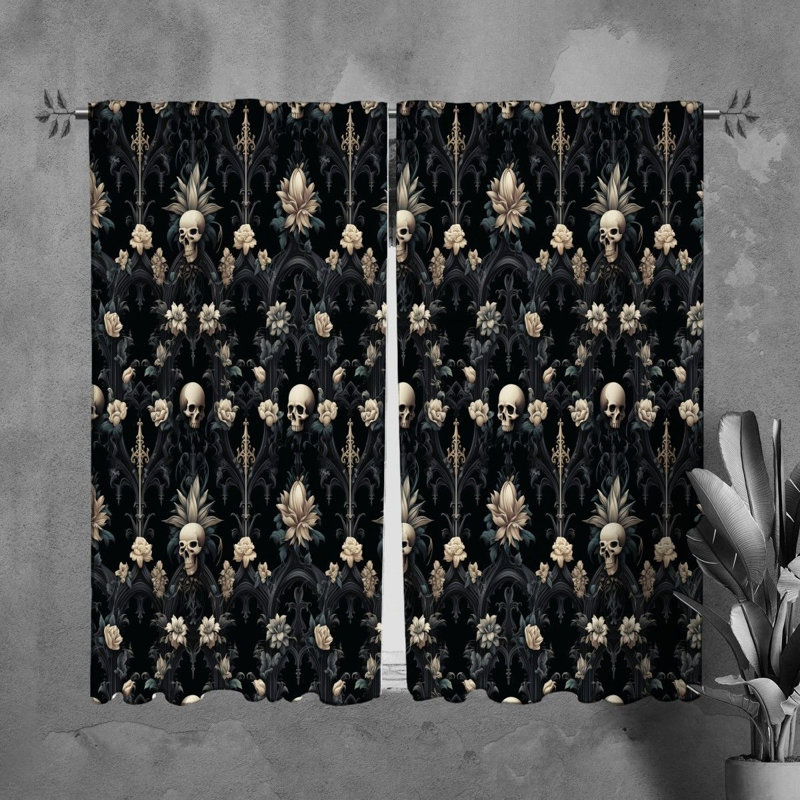 Vanyo Room Darkening Curtain Pair, 20" W x 61" L