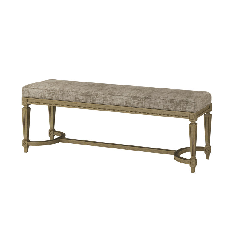Banc de rangement Grant, Dune, Churchill Driftwood (tissu performance) 6137-92