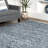 Esch Shag Tasseled Power Loom Performance Blue Rug-1300385352
