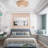 Francisca Brushed Brass 4-light Flush Mount Crystal Chandelier
