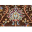 Tapis brun en laine noué à la main de conception unique 2 pi 8 po x 4 pi 0 po Lulwa