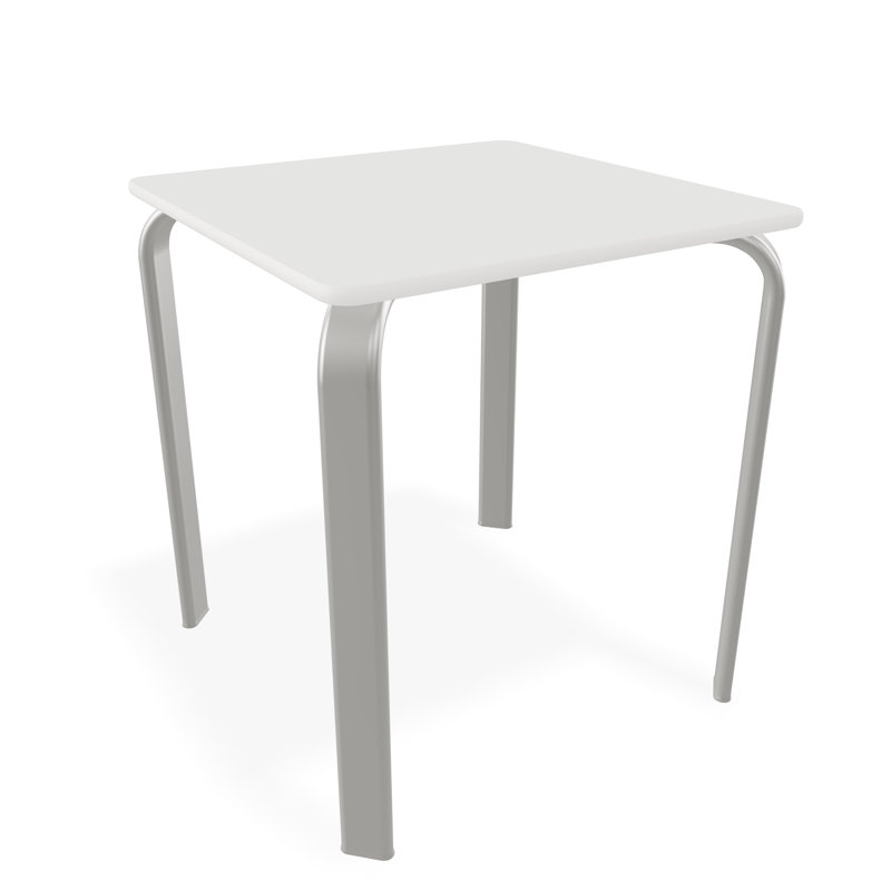 Dash Outdoor Square Side Table, Snow