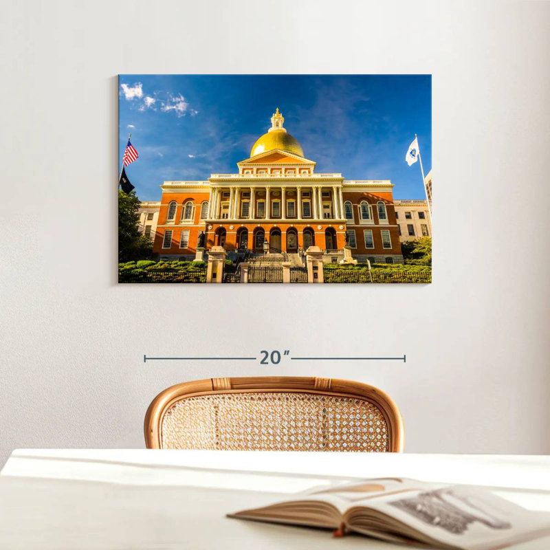 Massachusetts State House Boston, H 16 po x l 24 po