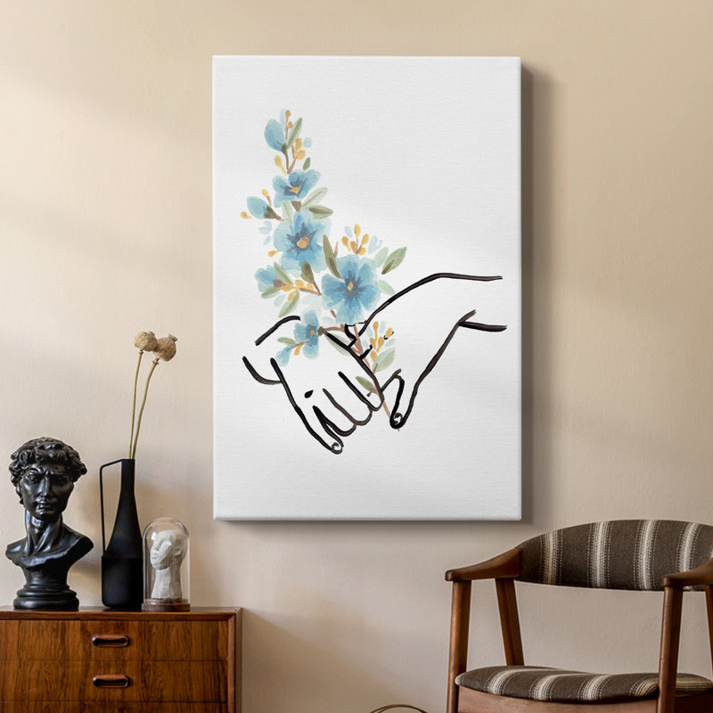 HandsAndFlowersI - galerie Cavas sur mesure, H 18 po x l 12 po