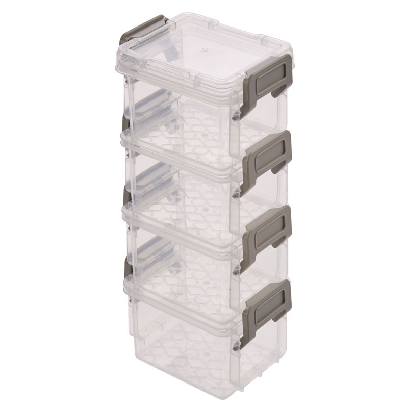 Wrought Studio™ 4 Pack 5oz Stackable Storage Boxes