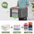 90L Large Foldable Storage Bags With Zipper & Windows, 6 Pack Durable Fabric Bins For Clothes, Bedding & More
