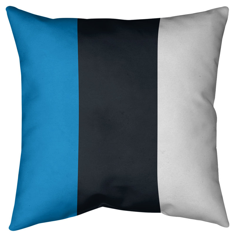 Striped Outdoor Reversible Throw Pillow, 16" x 16", Main