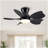 30" Small Kid's Low Profile Flush Mount Ceiling Fan Lighting with Remote Control for Small Children Room-1689967660