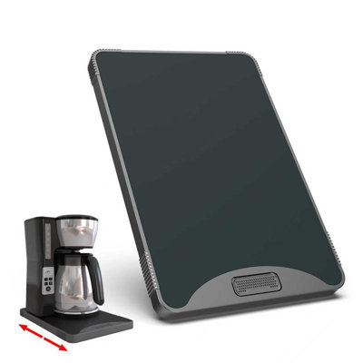 Plateau roulant pour appareils électroménagers, tiroir coulissant pour cafetière, plateau coulissant pour café, plateau coulissant pour cafetière, convient aux machines à café, friteuses à air et autres appareils (l 10,3 po x P 15,3 po)