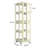 4-Tier All-Steel Rotating Bookshelf With 360° Wheels, Large Size Sturdy & Spacious Book Rack, New Style Yellow Bookshelf,Easy Assembly-447706735