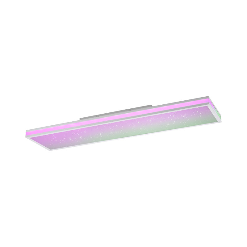 Mario White LED Semi Flush Mount