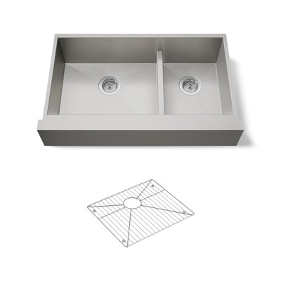 Vault™ 36" Double Basin Farmhouse Sink