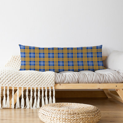 LA Football Luxury Plaid Body Pillow-Plush Fleece