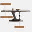 Light luxury modern rectangular dining table.-107205669