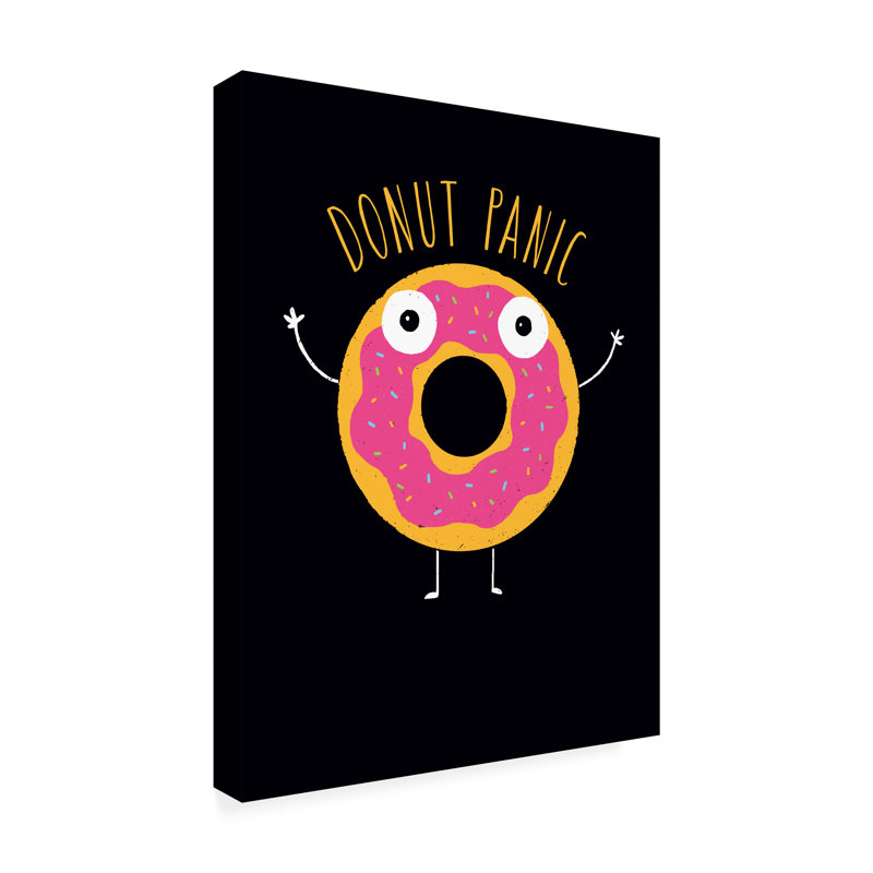 Art sur toile «Donut Panic» par Michael Buxton, H 24 po x l 18 po x P 2 po