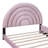 Upholstered Velvet Scalloped Bed