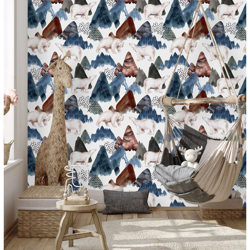 Panneau de papier peint, L 18,75 po x l 25 po, Vinyle