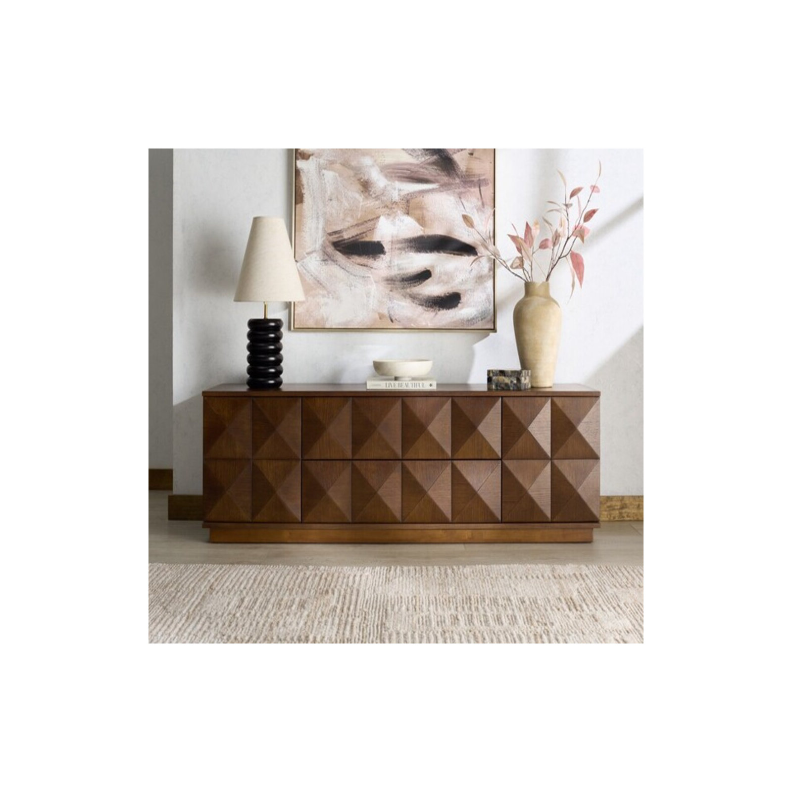 Iriye 63" TV Stand, Walnut