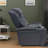 Luxury Black Leather Reclining Sofa, Adjustable Comfort For Entertaining