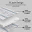 Ensembles de courtepointe 100% coton 98 po x 106 po DDUOXIN - 1 courtepointe avec 2 taies décoratives-117788443
