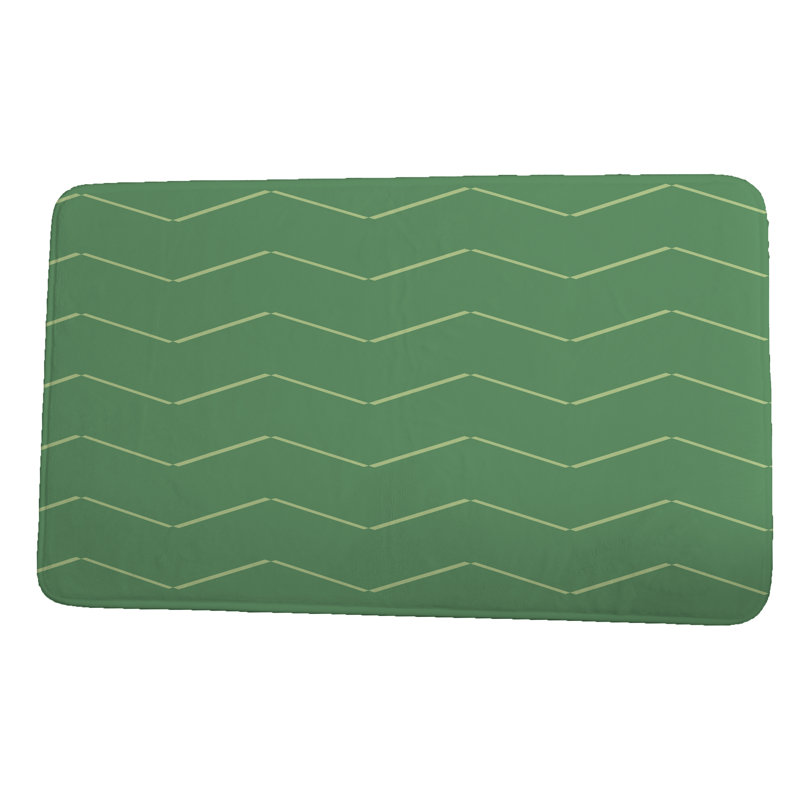 Tapis de bain Leininger, H 18 po x L 30 po, Vert