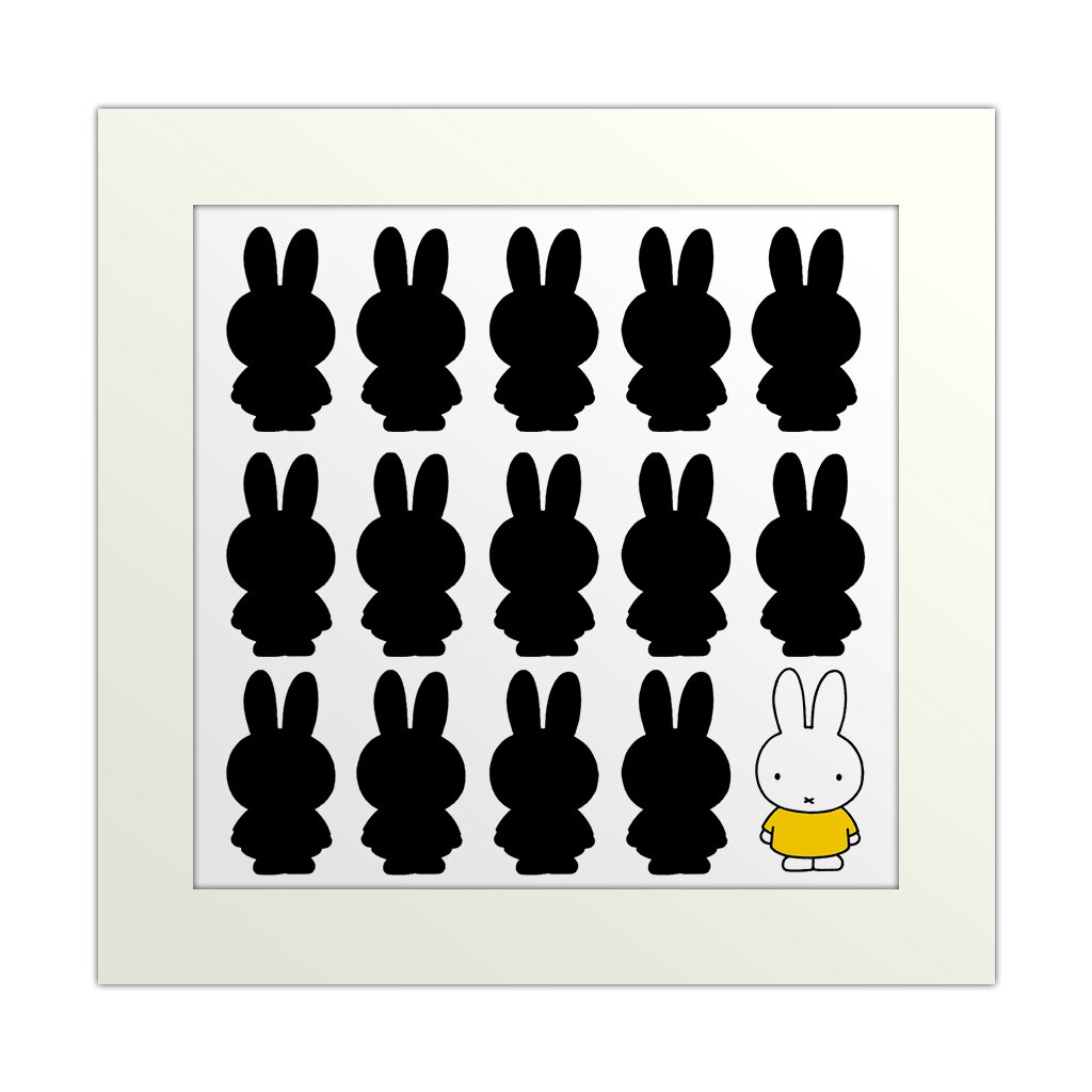 Gerahmtes Poster Miffy Schatten